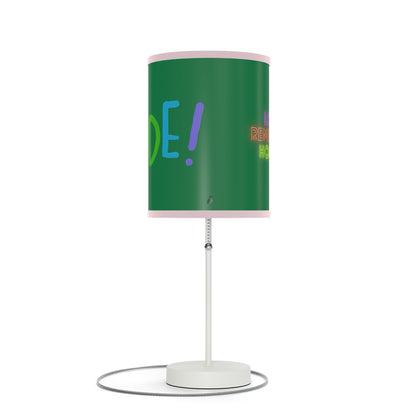 Lamp on a Stand, US|CA plug: LGBTQ Pride Dark Green