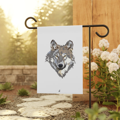 Garden & House Banner: Wolves White