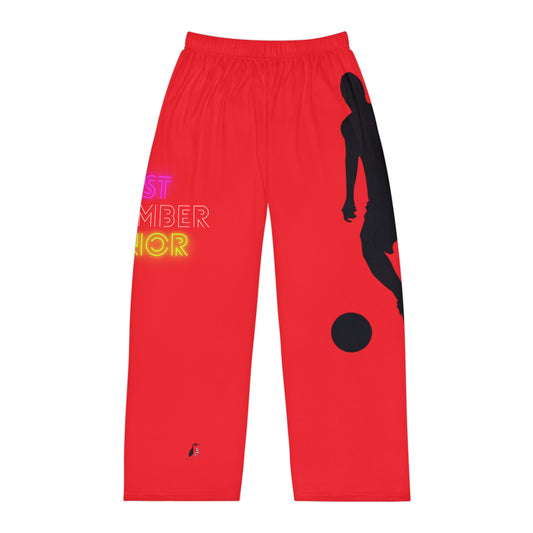 Panlalaking Pajama na Pantalon: Soccer Red 