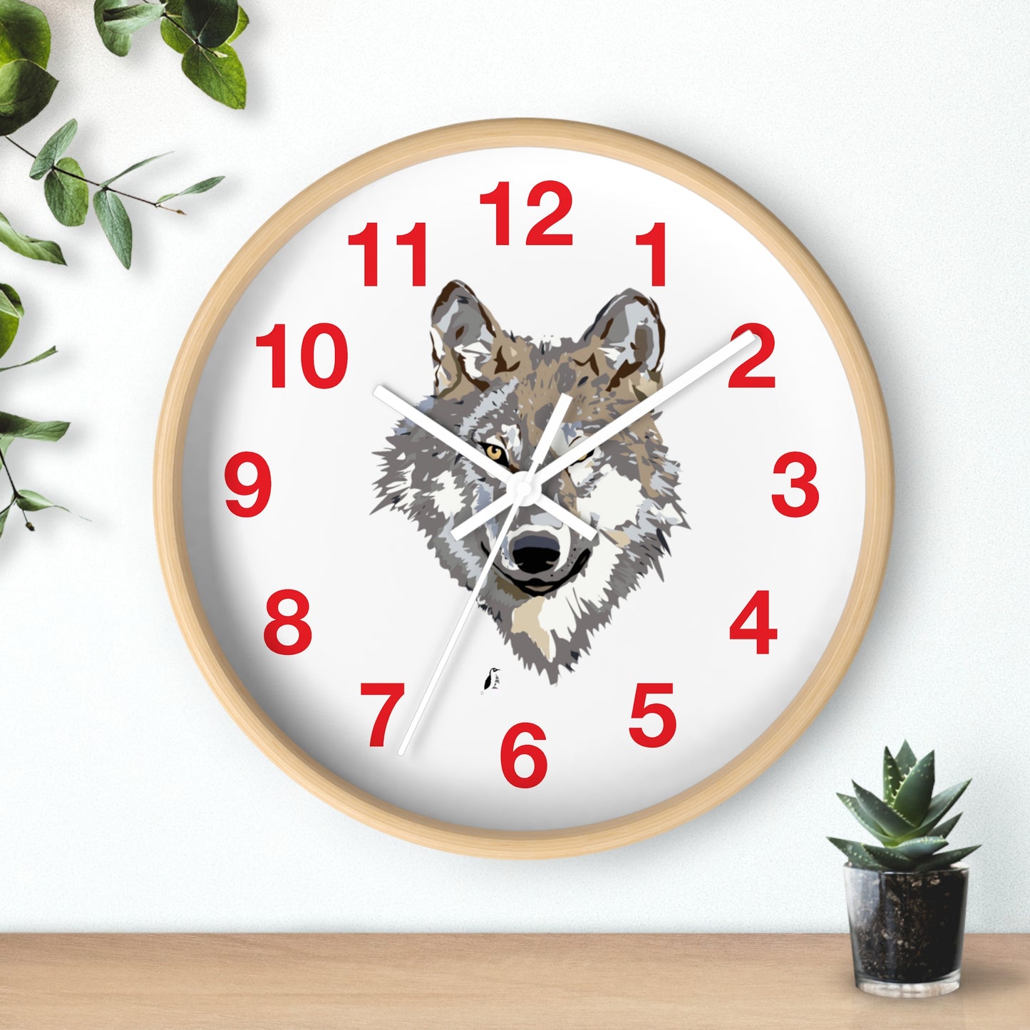 Wall clock: Wolves Red