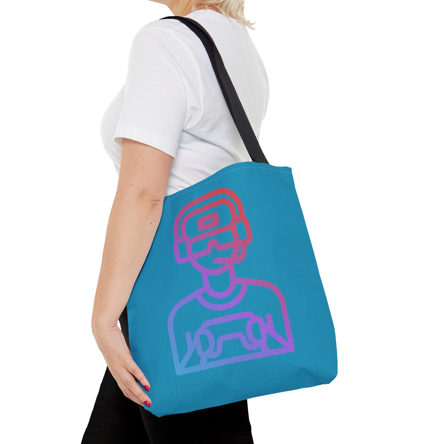 Tote Bag: Gaming Turquoise