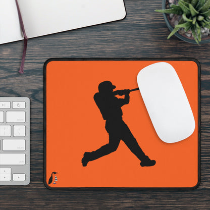 Gaming Mouse Pad: Baseball Orange