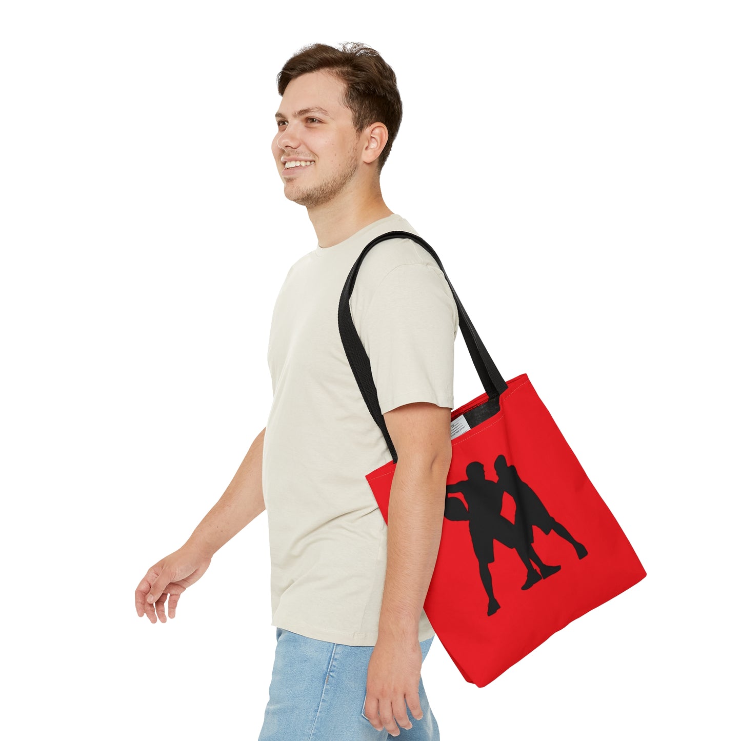 Tote Bag: Basketball Red