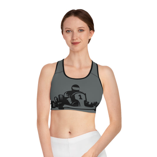 Sports Bra: Racing Dark Grey