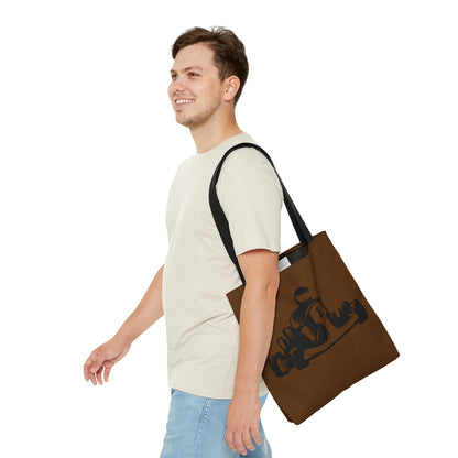 Tote Bag: Racing Brown