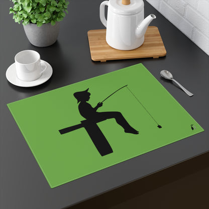 Placemat, 1pc: Fishing Green