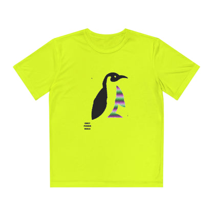 Youth Competitor Tee #1 : Crazy Penguin World Logo 