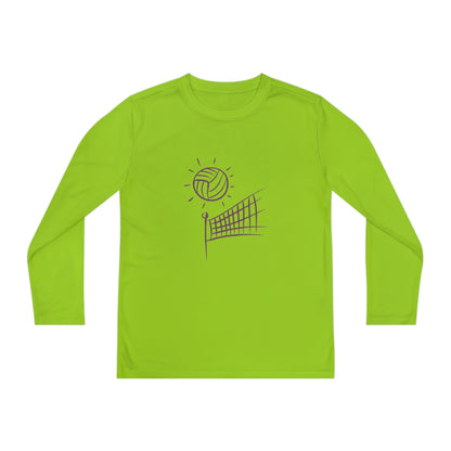 Youth Long Sleeve Competitor Tee: Volleyball