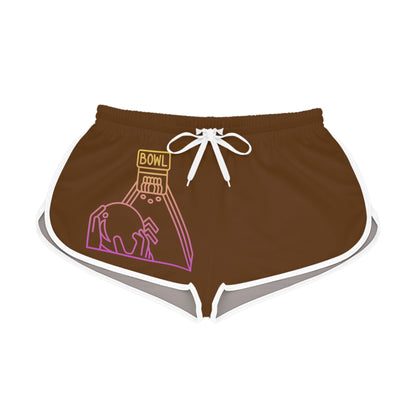 Women's Relaxed Shorts: Bowling Brown