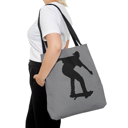 Tote Bag: Skateboarding Grey