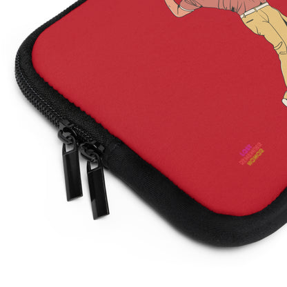 Laptop Sleeve: Golf Dark Red