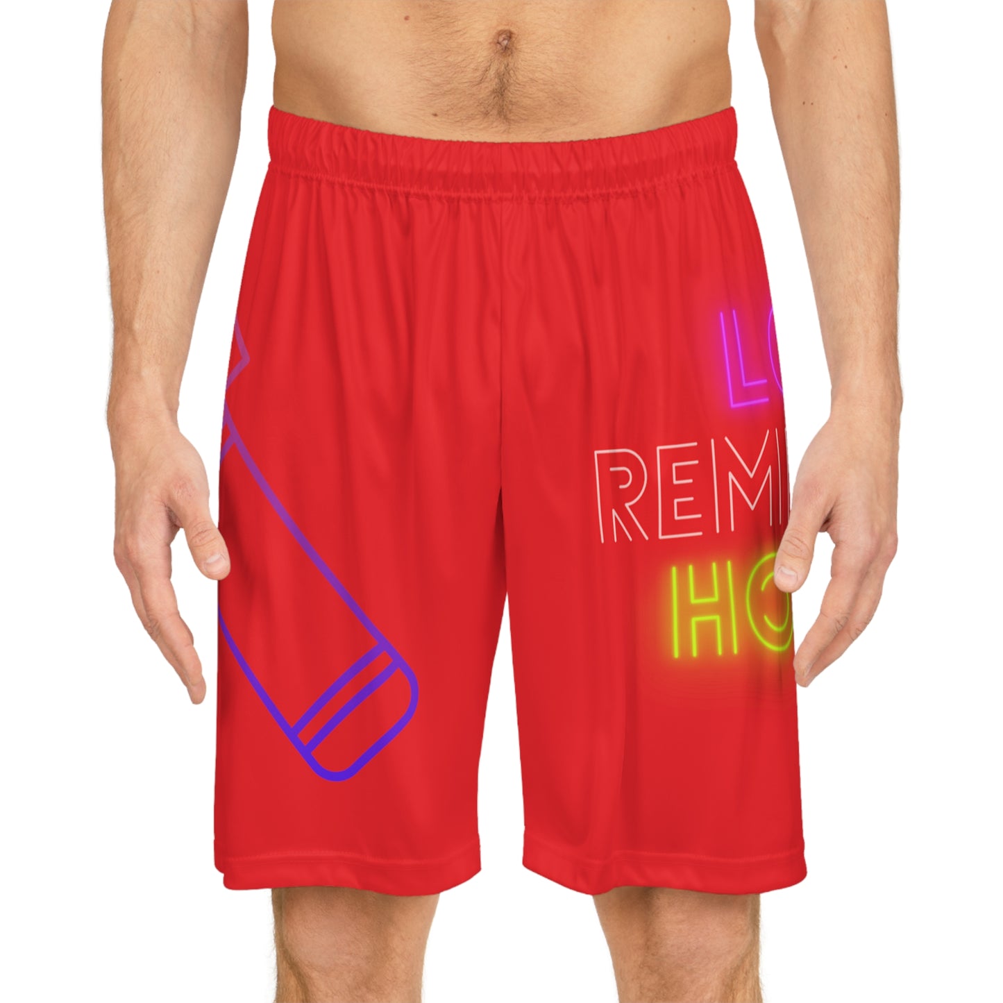 Basketball Shorts: Music Red