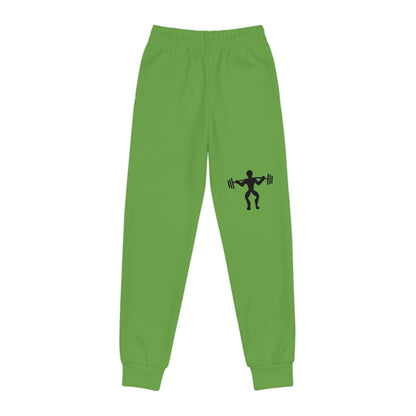 Youth Joggers: Weightlifting Green