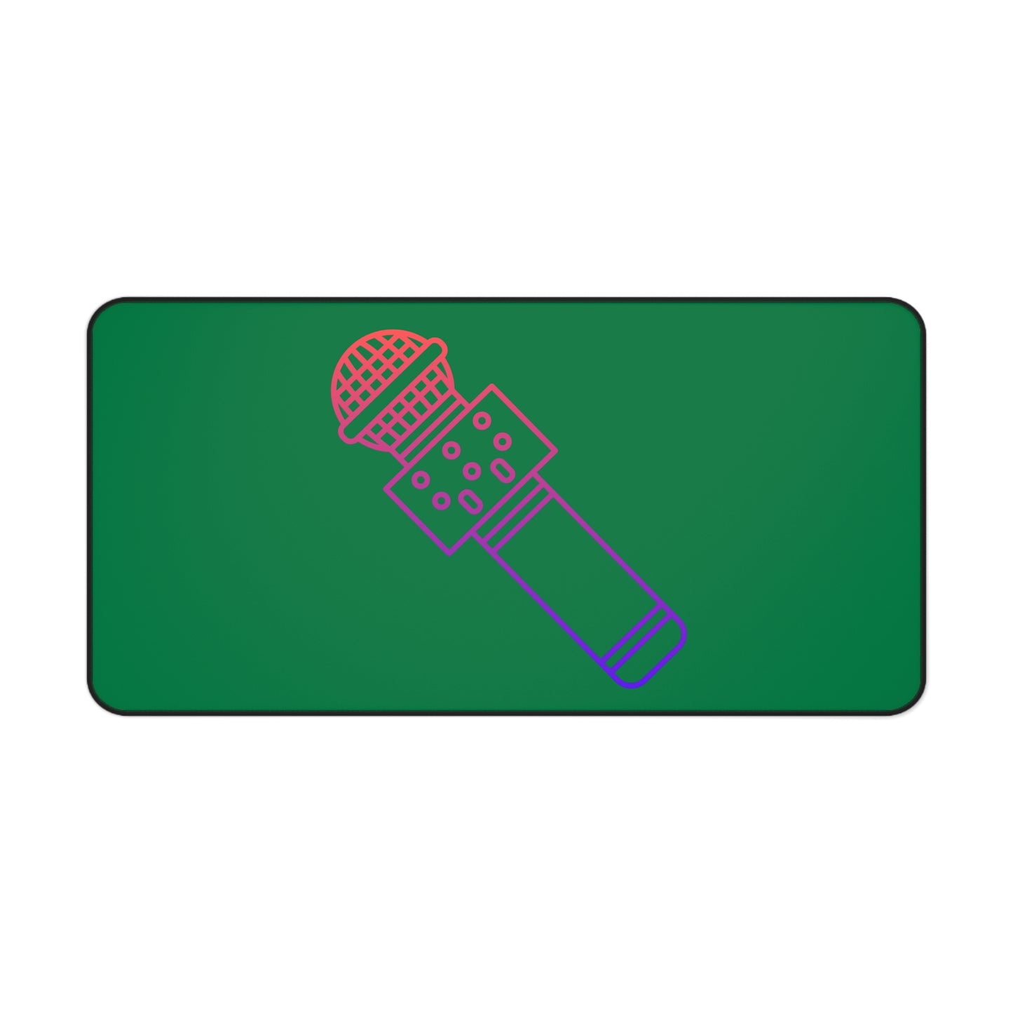 Desk Mat: Music Dark Green