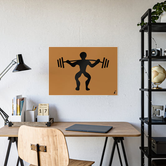 Gloss Posters: Weightlifting Lite Brown