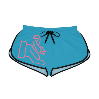 Women's Relaxed Shorts: Fight Cancer Turquoise