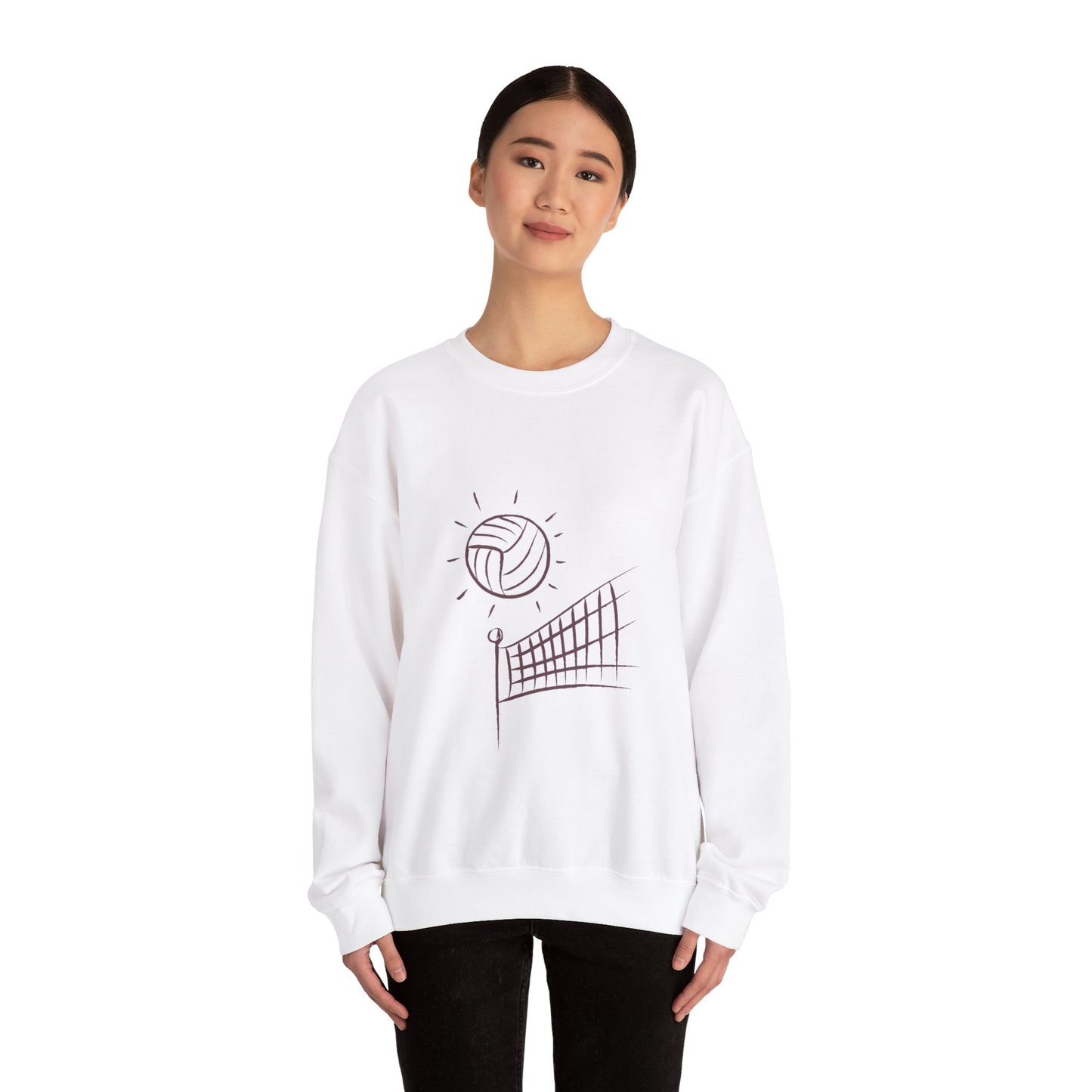 Heavy Blend™ Crewneck Sweatshirt: Volleyball #1 