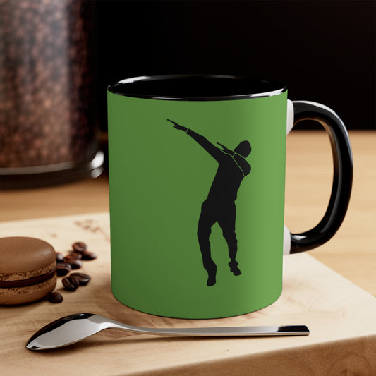 Accent Coffee Mug, 11oz: Dance Green