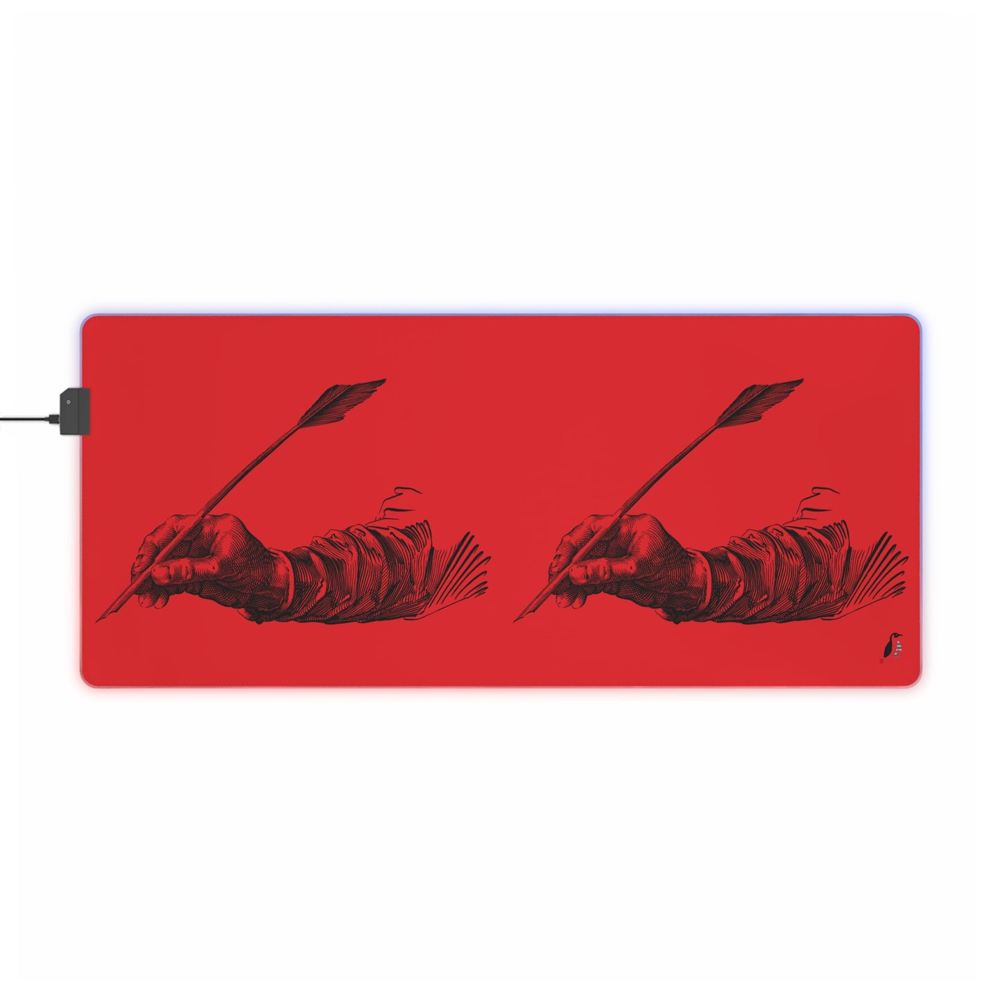 LED Gaming Mouse Pad: Writing Red