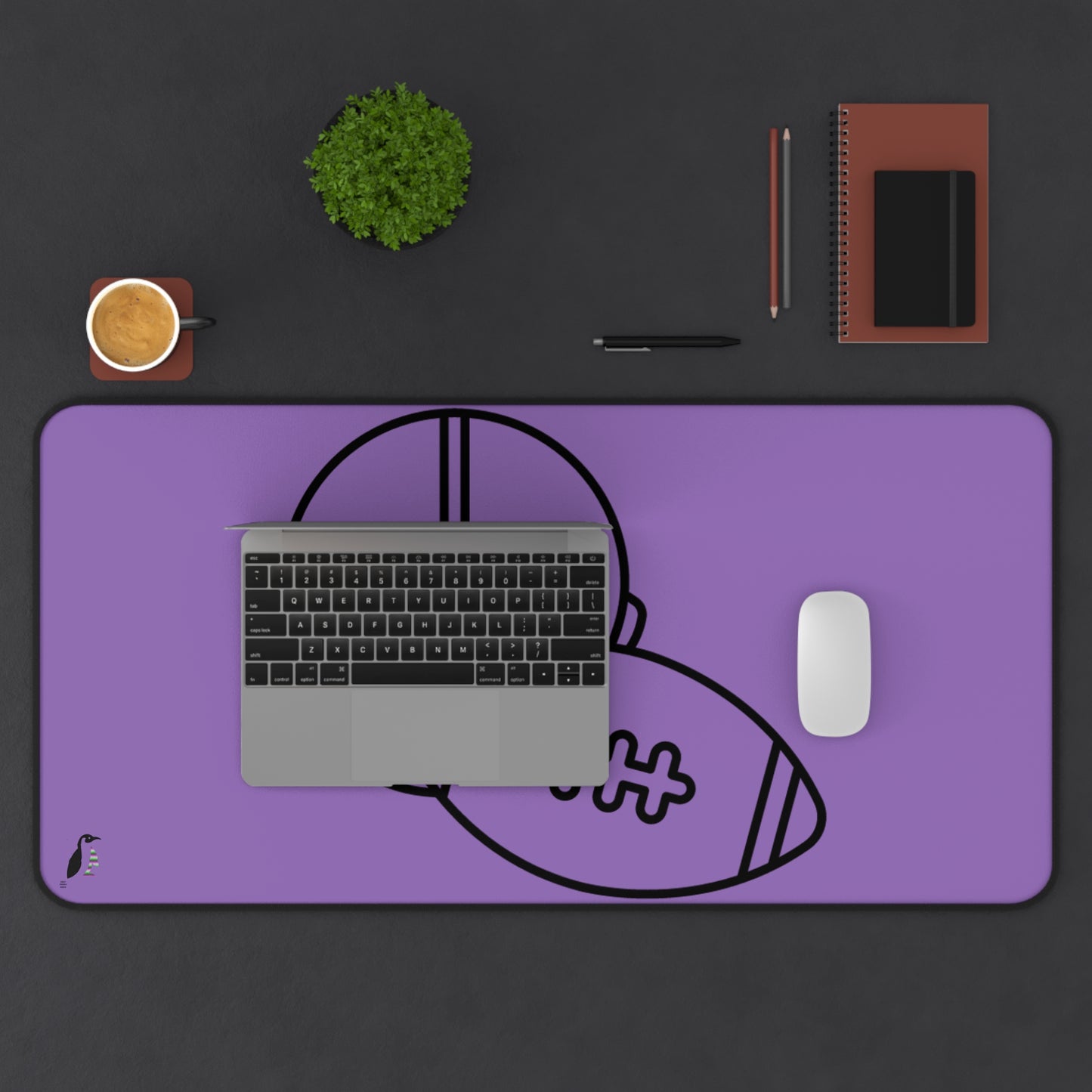 Desk Mat: Football Lite Purple