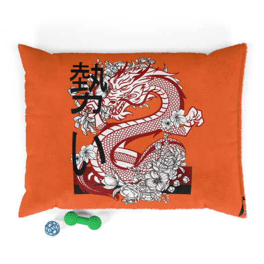 Pet Bed: Dragons Orange