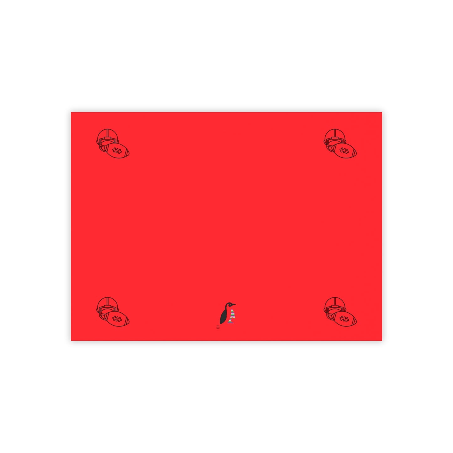 Post-it® Note Pads: Football Red