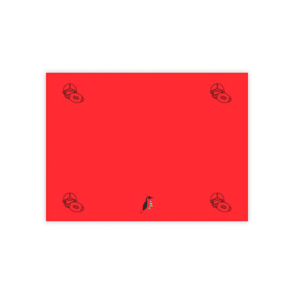 Post-it® Note Pads: Football Red