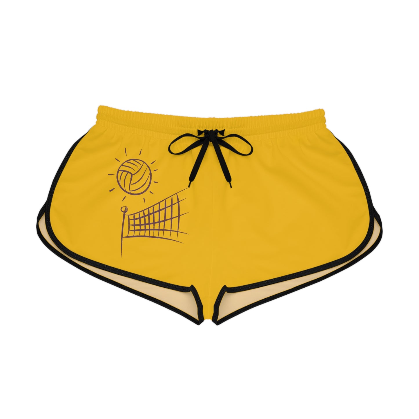 Women's Relaxed Shorts: Volleyball Yellow