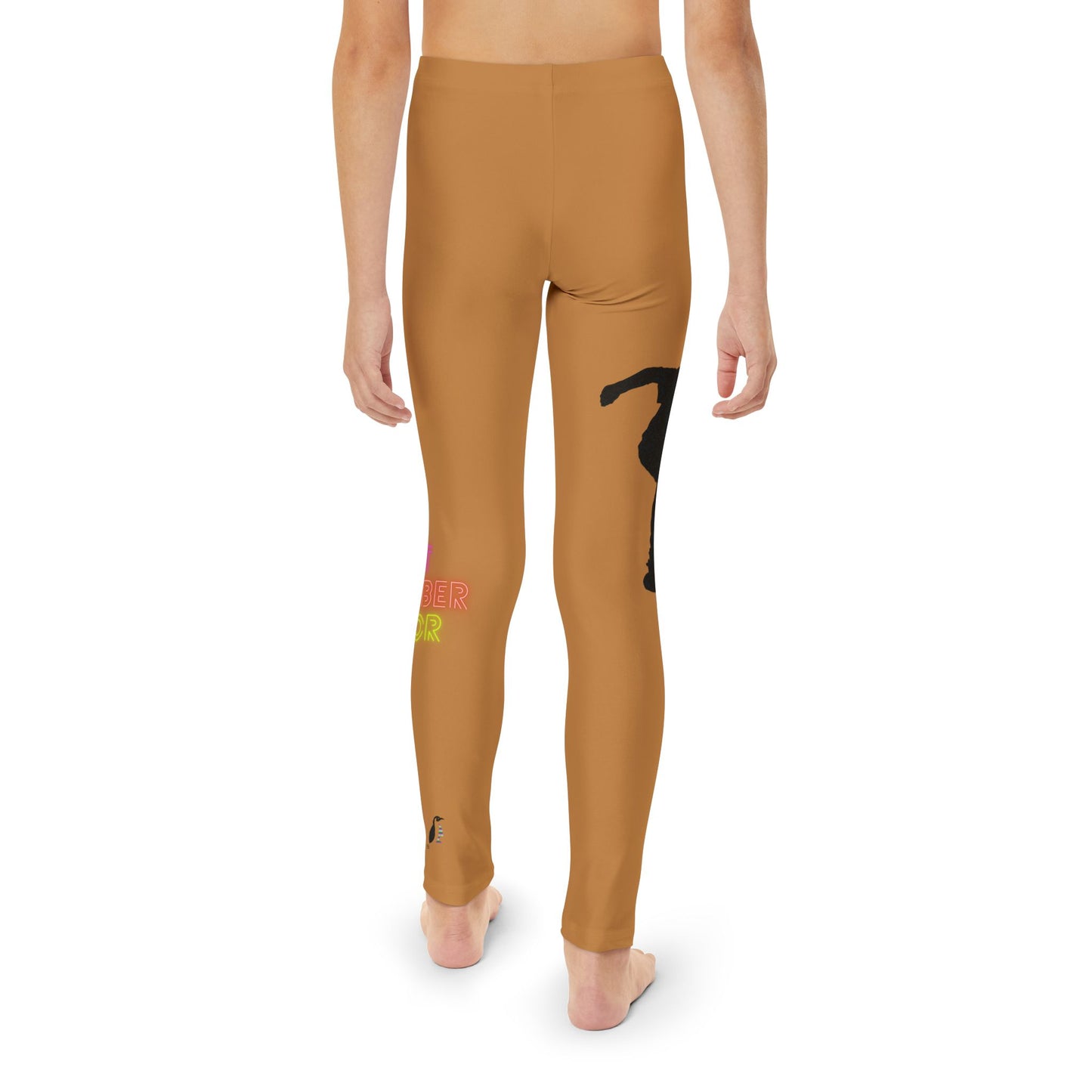 Youth Full-Length Leggings: Skateboarding Lite Brown