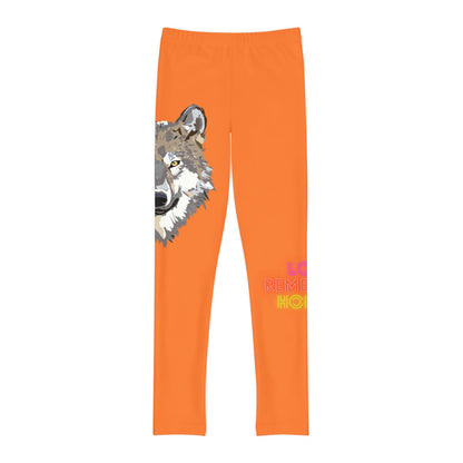 Youth Full-Length Leggings: Wolves Crusta