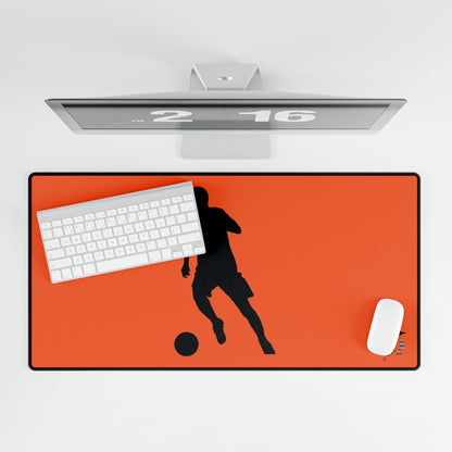 Desk Mats: Soccer Orange