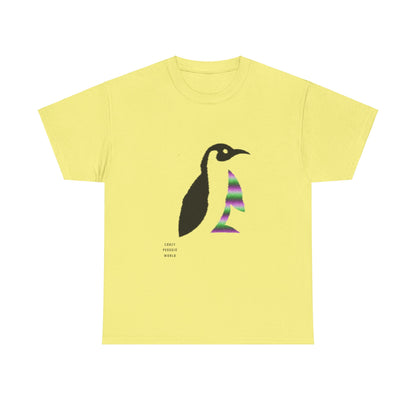 Heavy Cotton Tee: Crazy Penguin World Logo #2