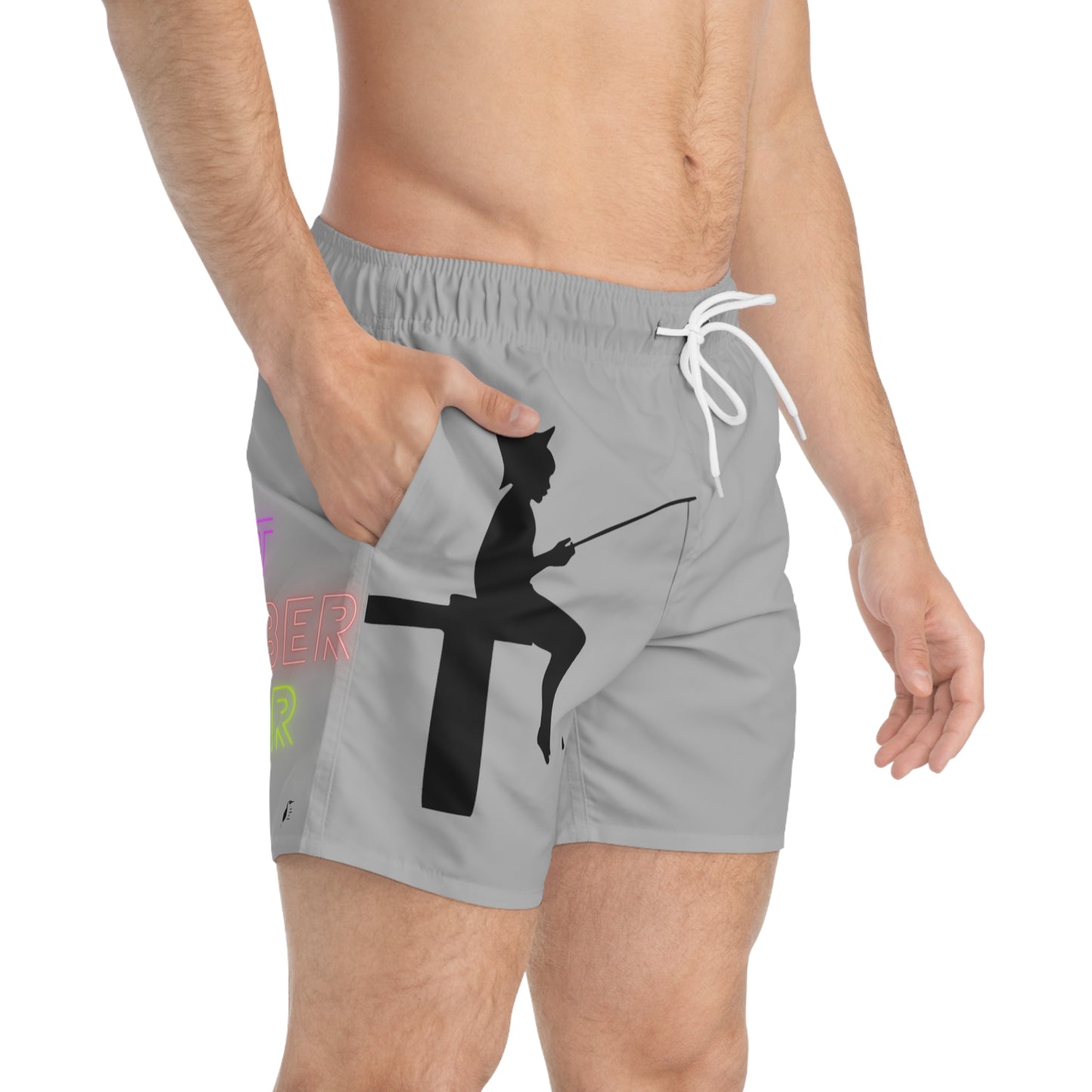 Swim Trunks: Fishing Lite Grey