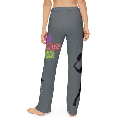 Kids Pajama Pants: Tennis Dark Grey