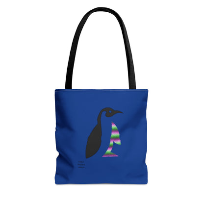 Tote Bag: Crazy Penguin World Logo Dark Blue