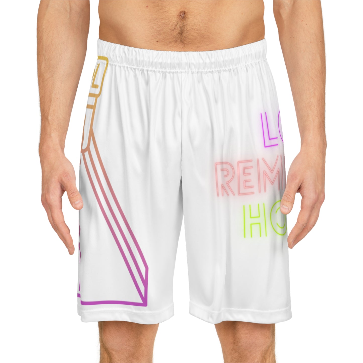 Basketball Shorts: Bowling White