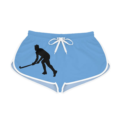 Women's Relaxed Shorts: Hockey Lite Blue