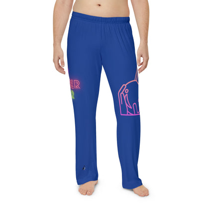 Men's Pajama Pants: Bowling Dark Blue