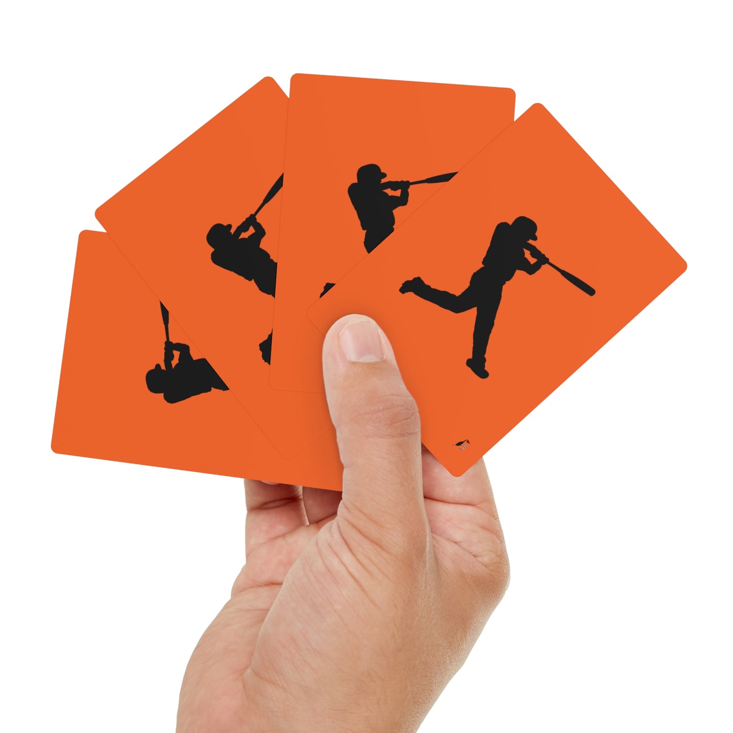 Poker Cards: Baseball Orange