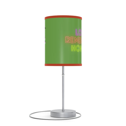 Lamp on a Stand, US|CA plug: Crazy Penguin World Logo Green