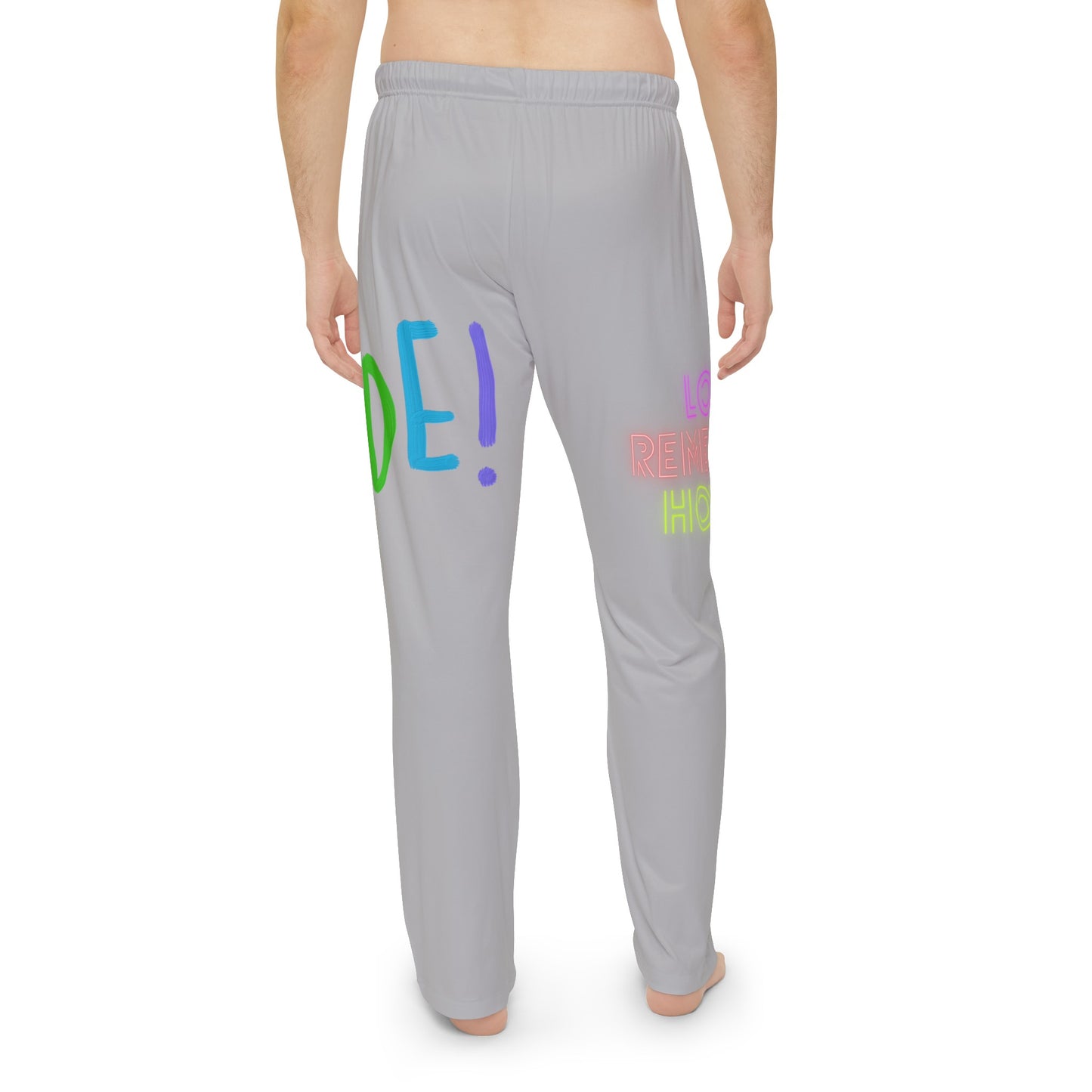 Men's Pajama Pants: LGBTQ Pride Lite Grey