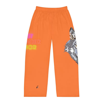 Men's Pajama Pants: Wolves Crusta