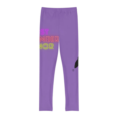 Youth Full-Length Leggings: Lost Remember Honor Lite Purple