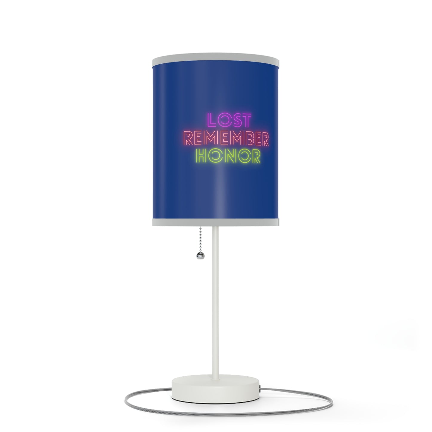 Lamp on a Stand, US|CA plug: Fight Cancer Dark Blue