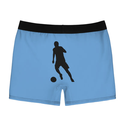 Men's Boxer Briefs: Soccer Lite Blue