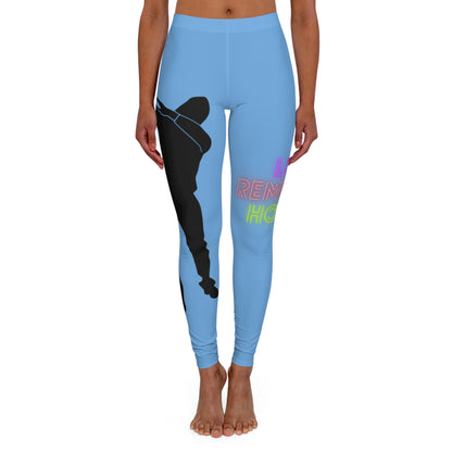 Women's Spandex Leggings: Dance Lite Blue