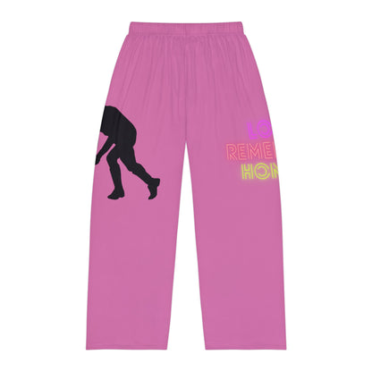 Men's Pajama Pants: Hockey Lite Pink