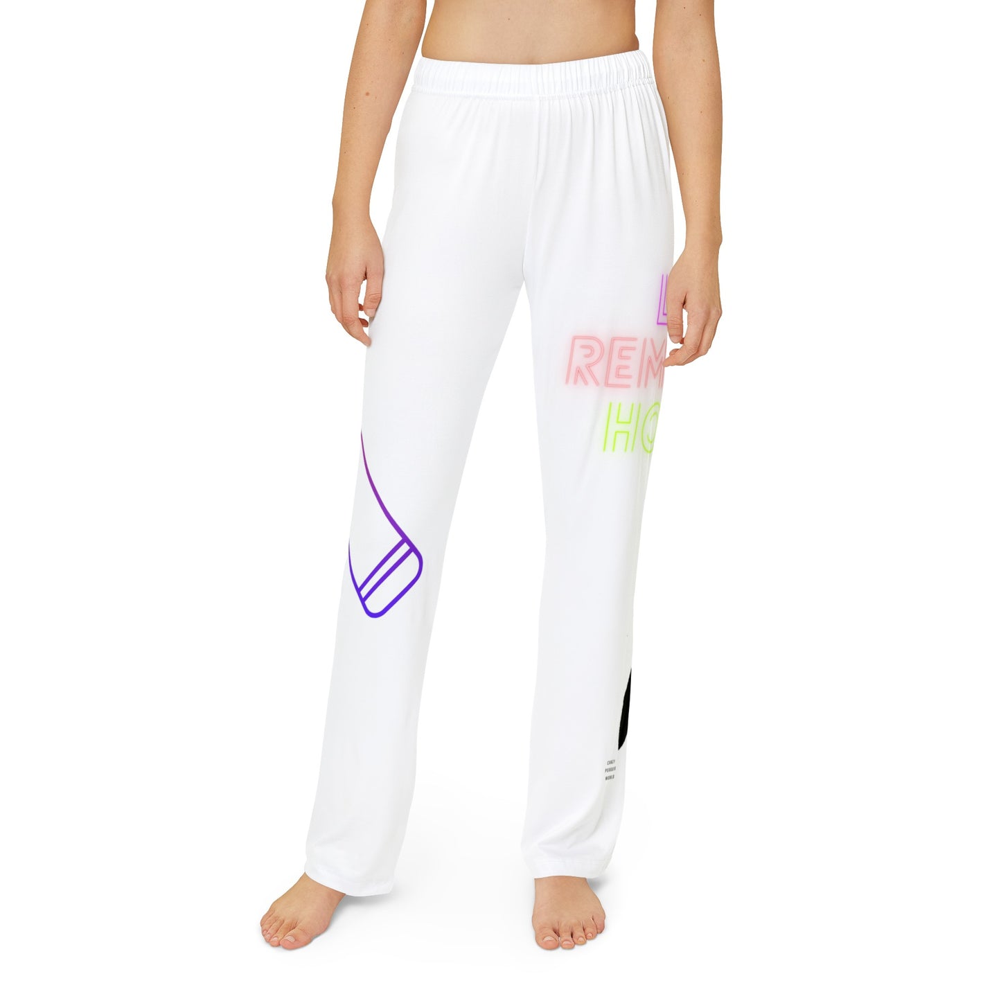 Kids Pajama Pants: Music White