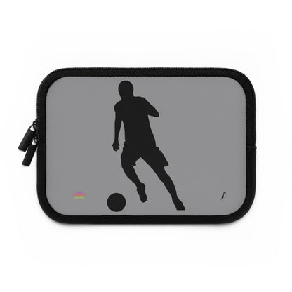 Laptop Sleeve: Soccer Grey