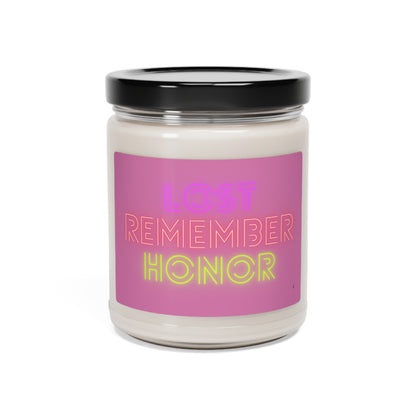 Scented Soy Candle, 9oz: Lost Remember Honor Lite Pink
